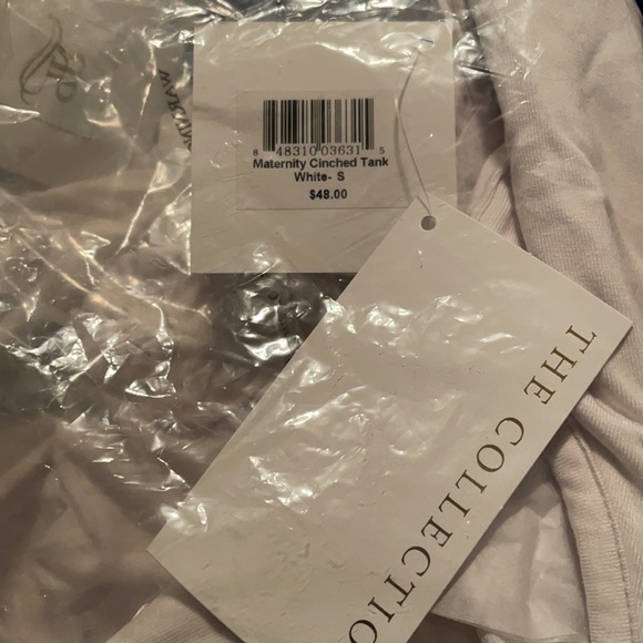 Rosie Pope White Cinched Maternity Tank - Picture 2 of 2